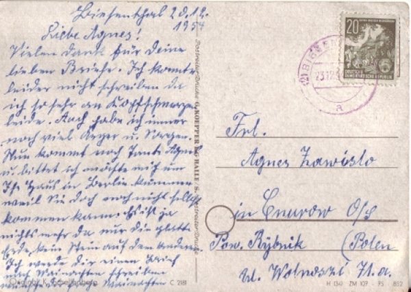 Nový rok - DDR 1954 95 001 ●